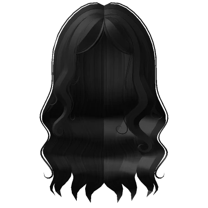 Cute wavy black fair hair