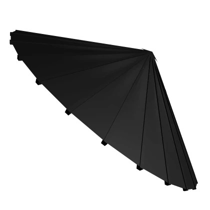 Black Samurai Umbrella Hat