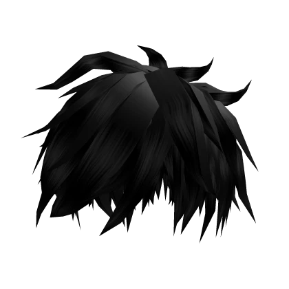 Black Messy Emo Hair 