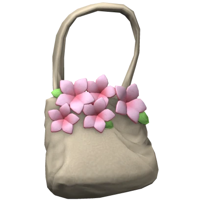 ♡ flower tote bag