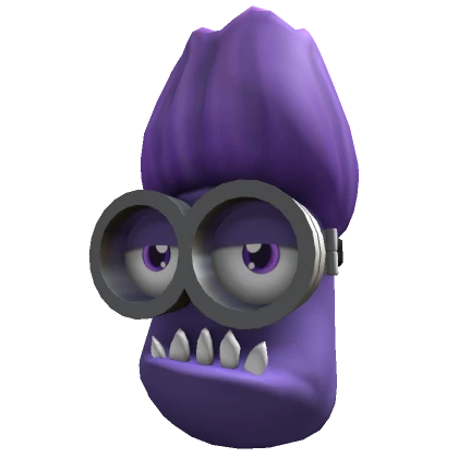 Evil Purple Minion Head