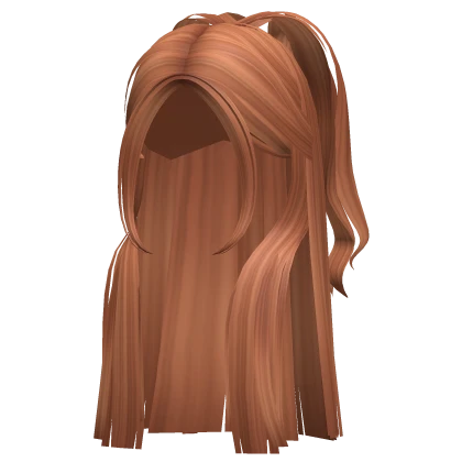 Cute Straight Half Up Pony (Ginger)