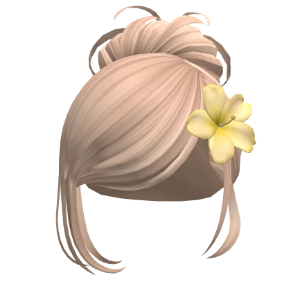 Summer Hibiscus Bun Yellow