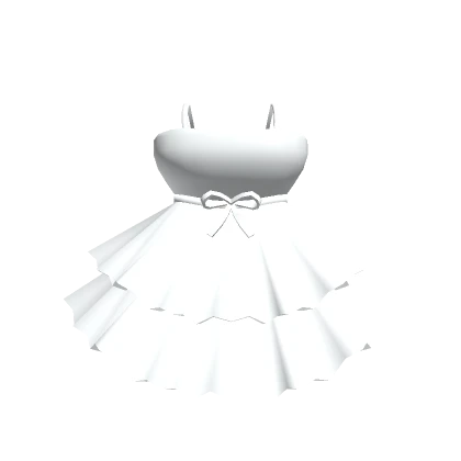 💖Chibi Doll - Fancy white top with ruffles