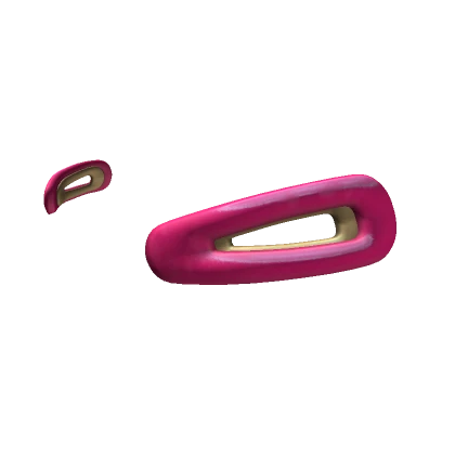 hot pink hair clips 2000s mcbling y2k luxury gyaru