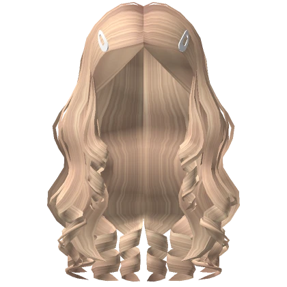 Blonde Summer Curls w/ Hairclips