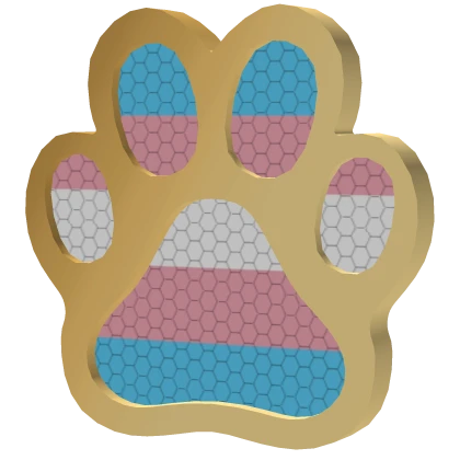 Pride Paw Pin (Trans)