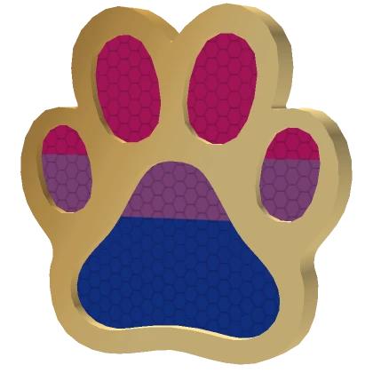 Pride Paw Pin (Bi)