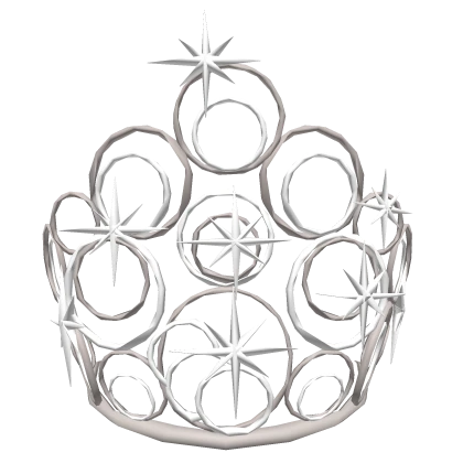 Glinda Glass Silver Bubble Good Witch Tiara Crown