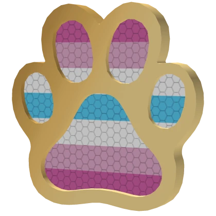 Pride Paw Pin (Feminine Boy)