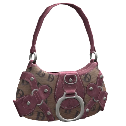 Stylish Pink 2000's Y2K Shoulder Bag