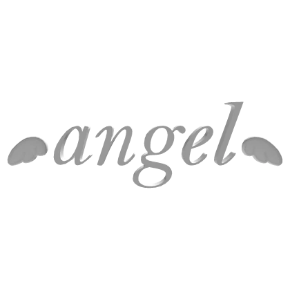 ୨୧ angel text in white with wings