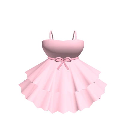 💖Chibi Doll - Fancy pink top with ruffles