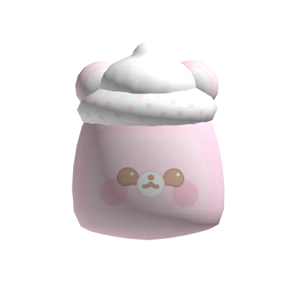 Pink bear baby bottle 