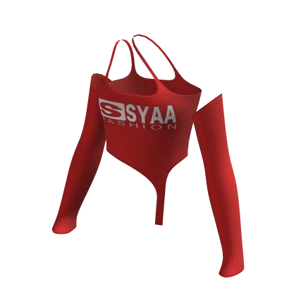 Y2K ☆ Futuristic Grunge Red Crop Top