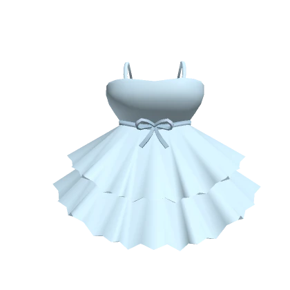 💖Chibi Doll - Elegant blue top with ruffles