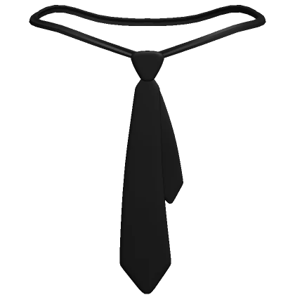 1.0 Black Loose Tie