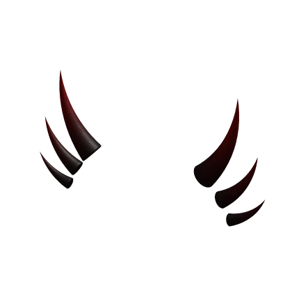 Black/Red Shoulder Spikes