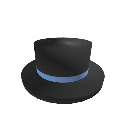  [🕒] Blue Banded Top Hat