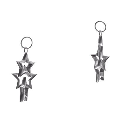 Silver Star Earrings