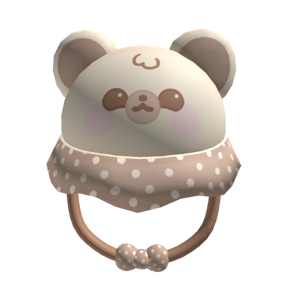 Light brown baby bear hat
