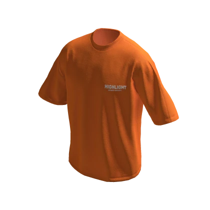 Orange Highlight Graphic Shirt