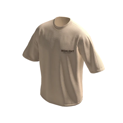 Beige Highlight Graphic Shirt