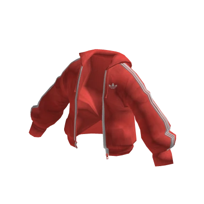 adidas Open Tracksuit Top Red Anime
