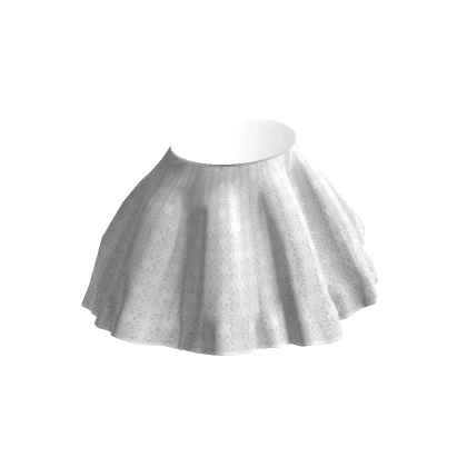 frill skirt white