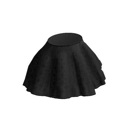 frill skirt black