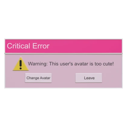 Error Message Quirky Tech Pink Pop-up