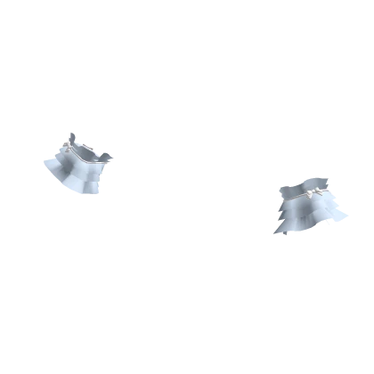 blue bow ruffle cuffs