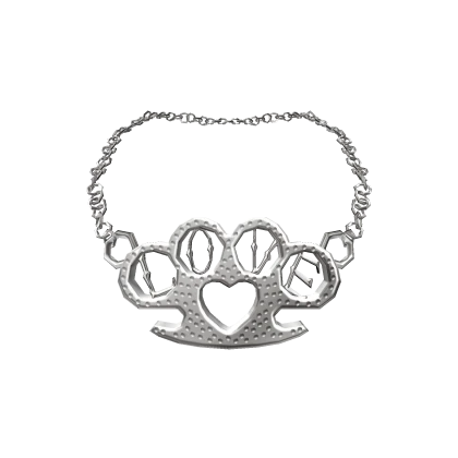 ♡ 3.0 knuckle paw love necklace