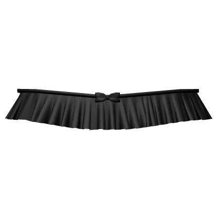 3.0 Black Shoulder Ruffle