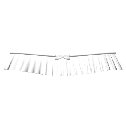 3.0 White Shoulder Ruffle