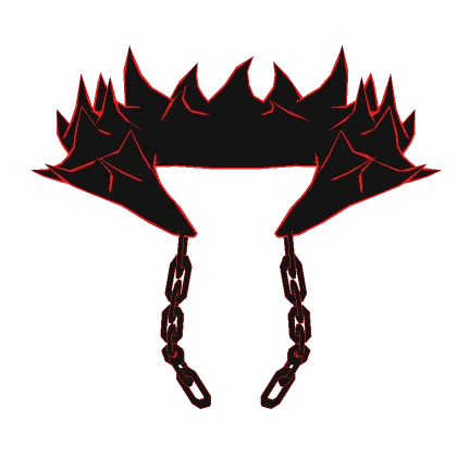 Red Outline Cartoony Fur Chains