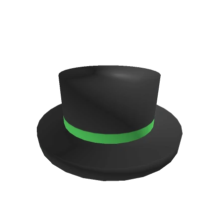  [🕒] Green Banded Top Hat