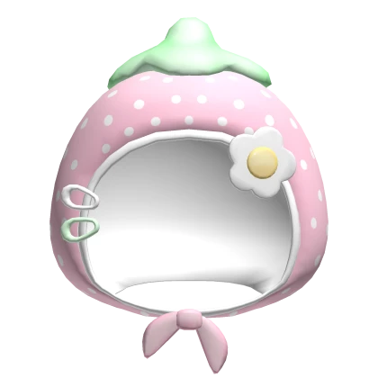 ✿ ꒰ little pink strawb hood ꒱