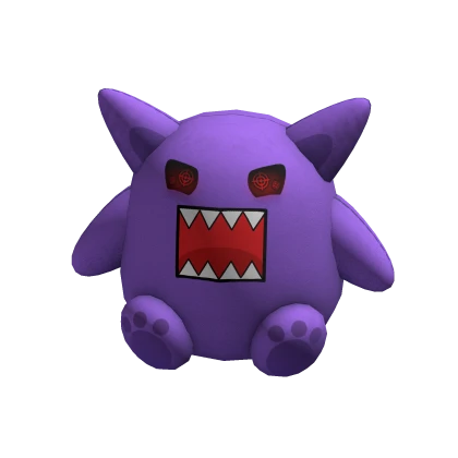 ♡ purple evil kitty plushie (holdable) 