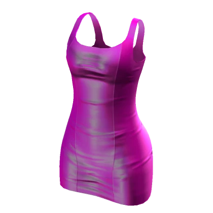 Y2K ☆ Tight Pink Glossy Dress