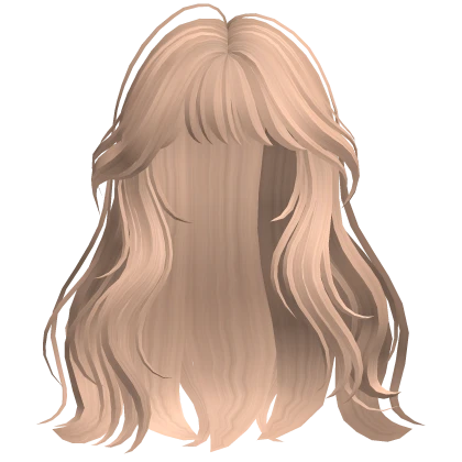 Messy Wavy Blonde Hair