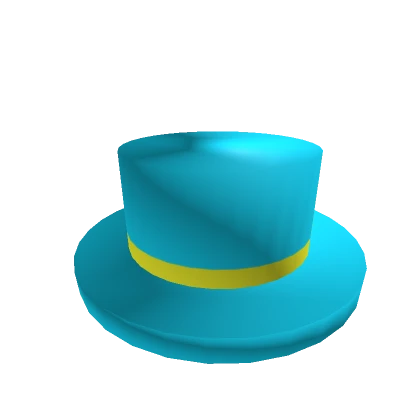 [🕒] Neon Blue Top Hat