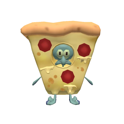 Squidward Pizza Slice Shoulder Pet