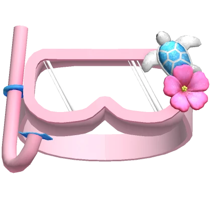 ♡ tropical turtle snorkel beach goggles