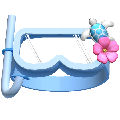 ♡ tropical turtle snorkel beach goggles