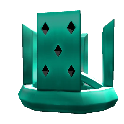 Teal Domino Crown