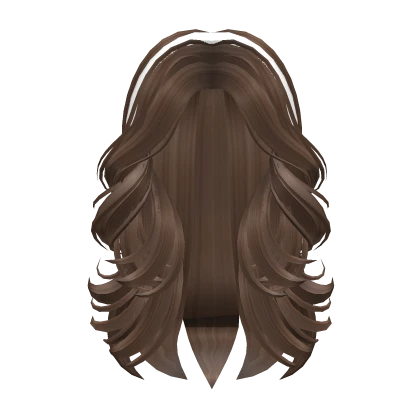 Daphne Long Y2k Wavy Brown Hair w White Headband