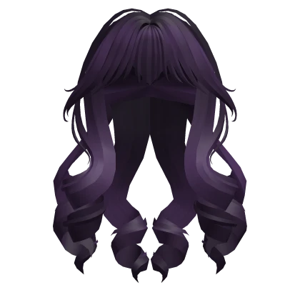 Royal Curly Lushious Raven Drills (purple)
