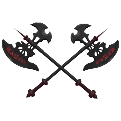 Red Dual Battle Axe