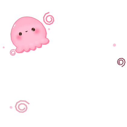 Kawaii Cute Glowing Pink Octopus filter